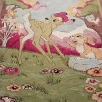 فرش قالیچه|فرش|قم, چهل درخت‎|دیوار