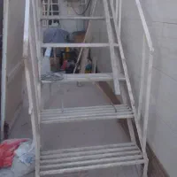 دولنگه در و راه پله آهنی سنگین ک محکم|مصالح و تجهیزات ساختمان|خرمشهر, |دیوار