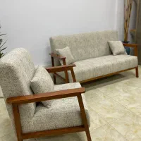 مبل دسته چوبی
