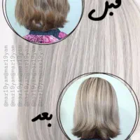 جذب مدل رنگ و پروتئین و کراتین و فر مو|خدمات آرایشگری و زیبایی|فولادشهر, A2|دیوار