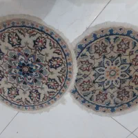 قالیچه گرد دست باف|فرش|اصفهان, صدف|دیوار