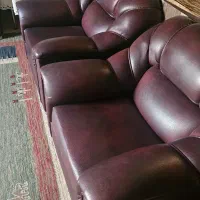 مبلمان هفت نفره ،روکش چرم ،بسیار شیک و راحت|مبلمان خانگی و میز عسلی|شیراز, فرگاز|دیوار