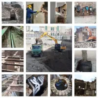 تخریب کلی و جزئی ساختمان لوله کشی وصل طرح اگو نشتی