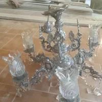 لوستر برنزی شش شاخه