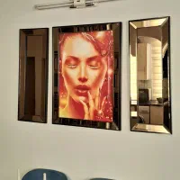 آینه سه تکه شامپاینی
