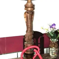 قلیان بلند چوب گردو کاملاً نو