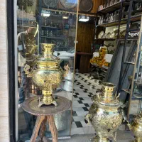 سماور ۸ لیتری برنجی گازی|سماور، چایساز، قهوهساز|ساری, |دیوار