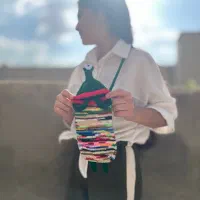 کیف دهن گشاد بافتنی|لوازم خیاطی و بافتنی|دیواندره, |دیوار