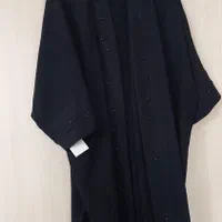 مانتو مشکی زنانه،نونو هستش،جنس گرپ،جواهردوزی