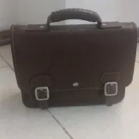کیف چرم برندبوفالو قهوه ای اسپرت