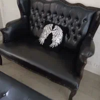مبل اداری دو نفره خارجی با جلو مبلی
