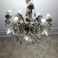 لوستر 15 شعله 10 شاخه|لوستر و چراغ آویز|همدان, |دیوار