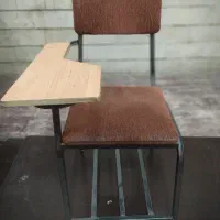 صندلی دسته دار دانشجویی روکش مخمل آهنی