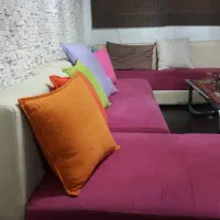 مبلمان دور همی ۷ نفره.چوب و چرم|مبلمان خانگی و میز عسلی|بندرعباس, |دیوار