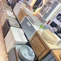 کارگاه ۲۰۰۰ روشویی کابینتی مدل سنگ طبیعی گرد