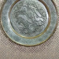 سینی قلمکاری مسی 50 ساله