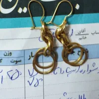 گوشواره طلا محکم.