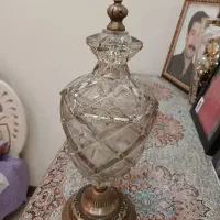 سه تیکه پا سماوری شمپاینی رنگ در حد نو