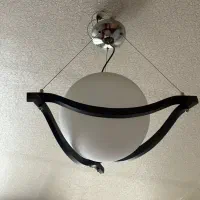 لوستر جنس چوبی و حباب|لوستر و چراغ آویز|کرمانشاه, |دیوار