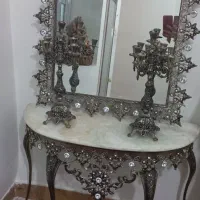 آیینه و شمعدان و میز|بوفه، ویترین، کنسول|جهرم, |دیوار