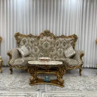 مبل سلطنتی ۹ نفره|مبلمان خانگی و میز عسلی|مریوان, |دیوار