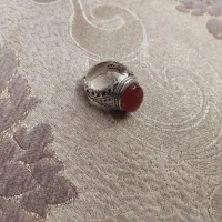 انگشتر نقره فاخر نگین عقیق یمن|جواهرات|میانه, |دیوار