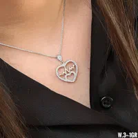 مدال گردنبند نقره روکش طلا نقره رزگلد رضازاده