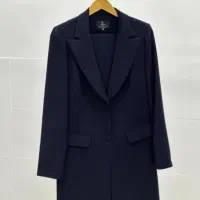 مانتو شلوار اداری سایز 42 رنگ سورمه ای