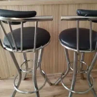 ..صندلی گلدانی  دو عدد مشکی