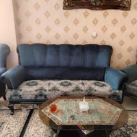 مبلمان راحتی ۷ نفره همراه با میز ناهارخوری|مبلمان خانگی و میز عسلی|تهران, باغ فیض|دیوار