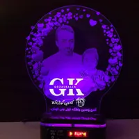 بالبینگ آباژور چهره طرح۵۴ کادو ولنتاین تولد عروسی|چراغ خواب و آباژور|تبریز, |دیوار