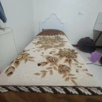 تخت خواب سفید دخترانه|تخت و سرویس خواب|شاهین‌شهر, مخابرات (شهید بهشتی)|دیوار