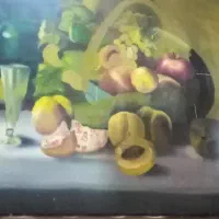 نقاشی سبد میوه با ابرنگ|تابلو، نقاشی، عکس|ملارد, |دیوار