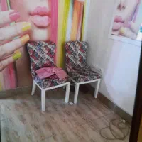 دوعدد صندلی با میز در حدنو