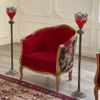 لوستر آباژور شمعدان دست ساز