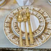 سرویس چینی ۱۲ نفره دختر فلوت زن اکبند