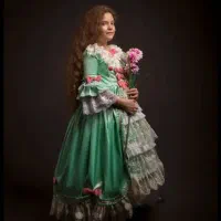 لباس عروسکی باتن خوری زیبا