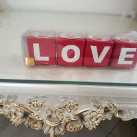 شمع مکعب چوبی ولنتاین