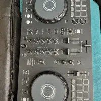 دستگاه دی جی djflx4 میکروفون و هدفون و پایه دیجی