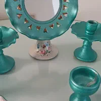 هفت سین سفالی با آینه شمعدان|صنایع دستی و سایر لوازم تزئینی|تهران, مسعودیه|دیوار