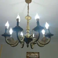 لوستر برنجی قدیمی|لوستر و چراغ آویز|تهران, شهرک هما|دیوار