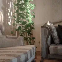 چهارپایه تمام چوب زیرگلدانی