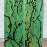 میز عسلی چوب و رزین|مبلمان خانگی و میز عسلی|کاشان, کارگر|دیوار