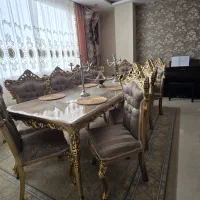 مبلمان فاخر سلطنتی با ست ناهار خوری کار ملایر|مبلمان خانگی و میز عسلی|زاهدان, |دیوار