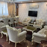 مبل استیل ۷ نفرت و ناهار خوری ۸ نفره کرم و اصل|مبلمان خانگی و میز عسلی|تهران, زعفرانیه|دیوار