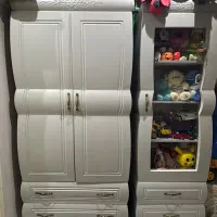 کمد تک عرض ۱۲۰ همراه با  کمد کودک و ویترین