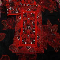 لباس بلوچی بسیار زیبا با زی استین دستی