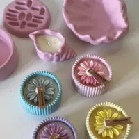 شمع .سنگ مصنوعی .هدیه .اکسسوری