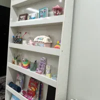 کتابخانه|کتابخانه، شلف، قفسه‌های دیواری|قائم‌شهر, |دیوار