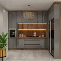 ساخت انواع کابینت کمد دیواری|کتابخانه، شلف، قفسه‌های دیواری|بیرجند, |دیوار